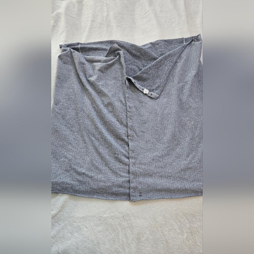 Gray Button-Up Cardigan